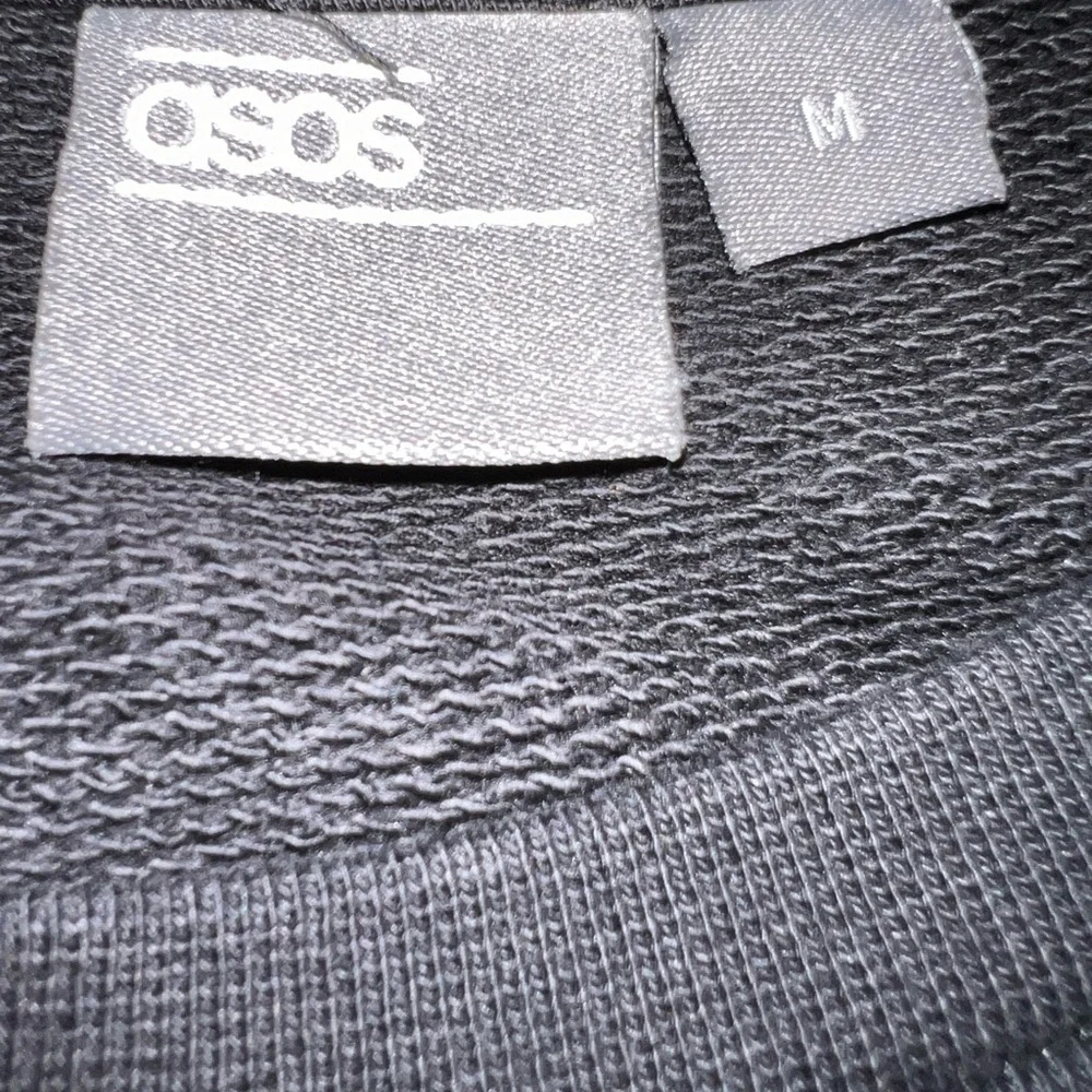 ASOS WOMEN’S BLACK TIGER ROSE EMBROIDERED OVERSIZED SWEATSHIRT SIZE MEDIUM